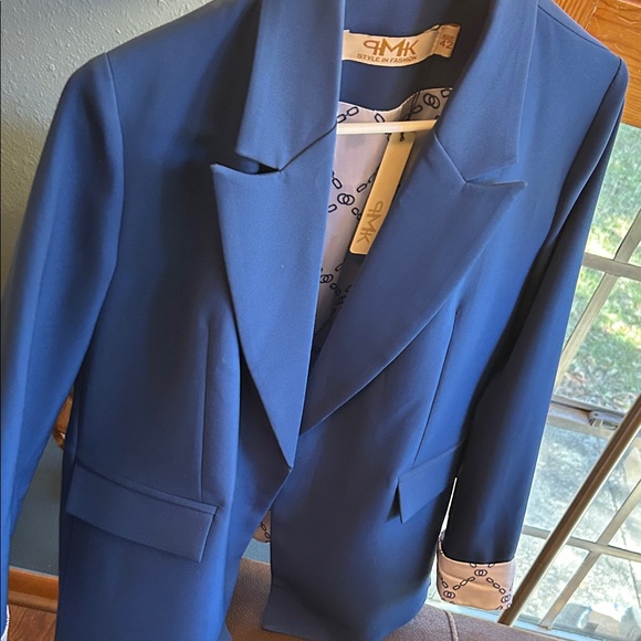 Iran High Fashion Women's Blue Blazer - Picture 7 of 11